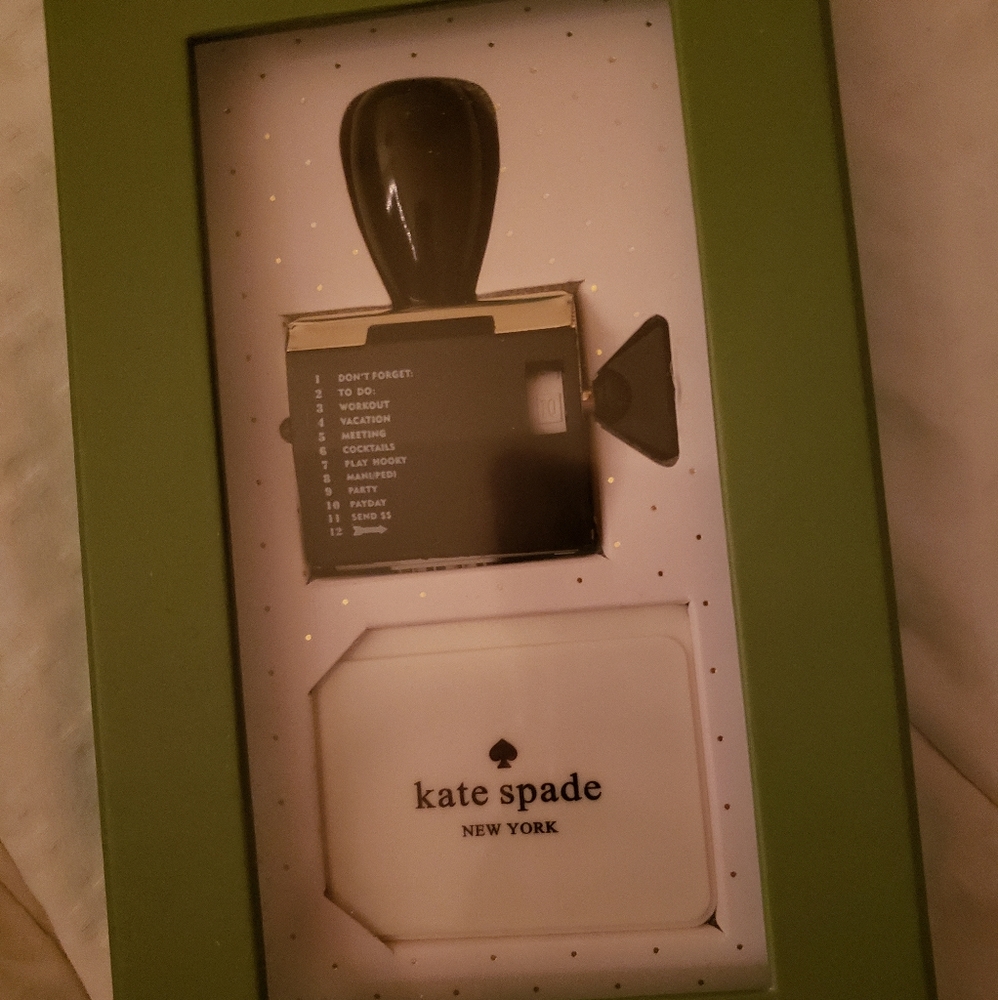 Kate Spade Rotating Stamp with Pad